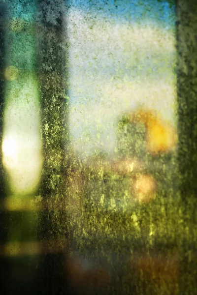 Eftermiddagen smutsiga fönster — Stockfoto