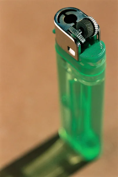 Malfunctioning Green Used Lighter — Stock Photo, Image