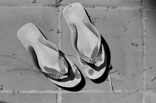 Alte Flip-Flops — Stockfoto