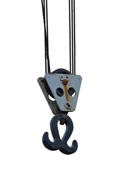 Isolato Vintage Harbour Crane Hook — Foto Stock