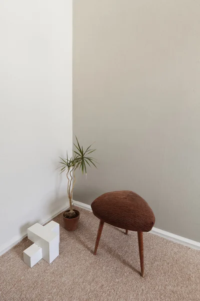 Moderne zen interieur hoek — Stockfoto