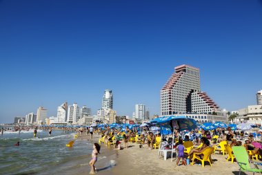 tel aviv hotel ve sahil şeridi