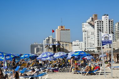 tel aviv hotel ve sahil şeridi