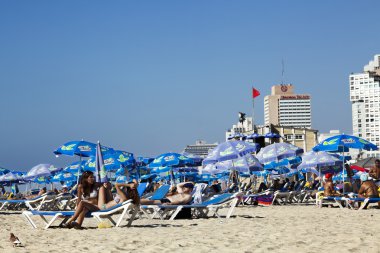 tel aviv hotel ve sahil şeridi