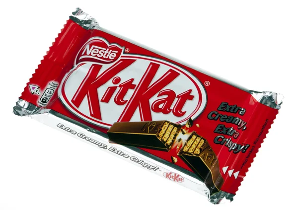 Geïsoleerde kit kat — Stockfoto