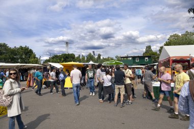 Pazar mauerpark bit pazarı berlin Almanya