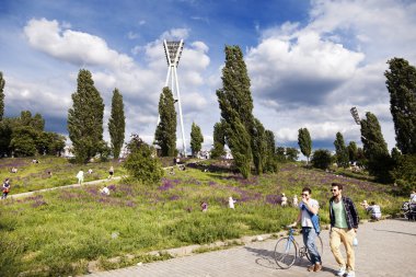 mauerpark boş zaman bahar Pazar