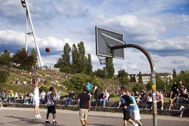 Basketbol maçında mauerpark berlin