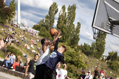 sokak basketbol yoğun savaş