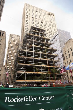 Rockefeller center christmans ağaç manhattan yeni-york ny