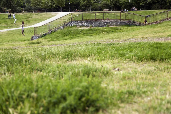 Tiempo libre en Gorlitzer Park Berlin Alemania — Foto de Stock