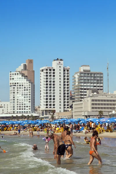 テル ・ アビブ浜の夏 — ストック写真