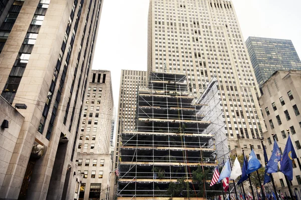 Rockefeller center annan träd manhattan ny york-ny — Stockfoto