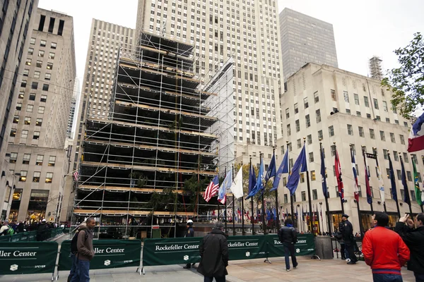 Rockefeller Center Christmans Tree Manhattan New York New York — Foto Stock