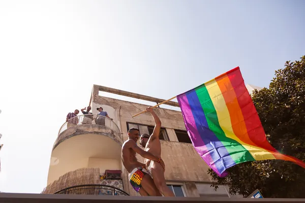 Gay pride parade tel aviv 2013 — Stock fotografie