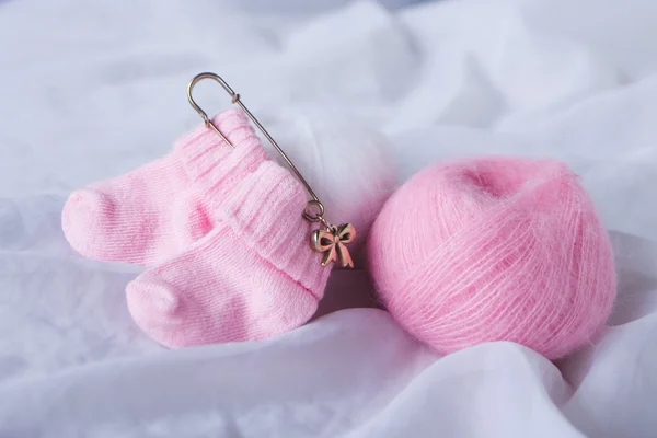 Chaussettes bébé rose — Photo