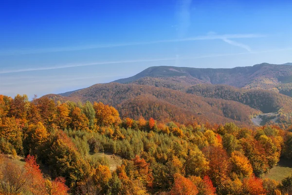 Podzimní krajina kopce — Stock fotografie