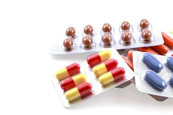 Leki na białym tle — Zdjęcie stockowe