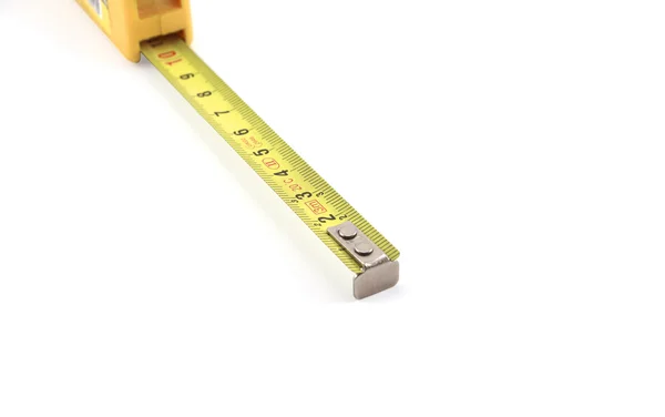 Měřicí páska na bílém pozadí — Stock fotografie