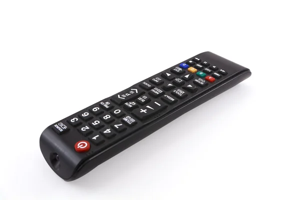 Beyaz arkaplanda TV uzaktan kumandası