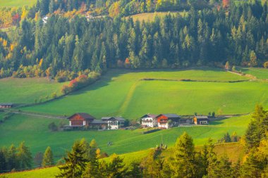 Santa Maddalena, arka planında Odle Dağları olan Val di Funes Vadisi 'nde büyüleyici bir dağ köyüdür. Trentino-Alto Adige, İtalya' nın güneyindeki Bolzano ili.