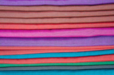 Closed up of silk cloth layer texture