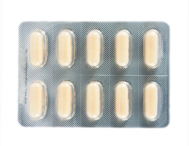 Sarı şeffaf blister kutu kapsül