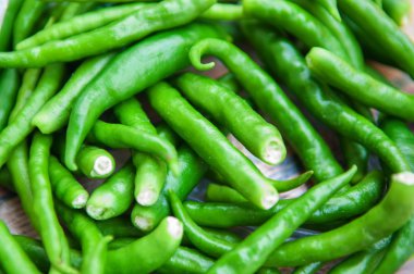 closedup yeşil biber