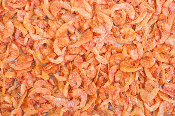 Crevettes séchées texture fond — Photo