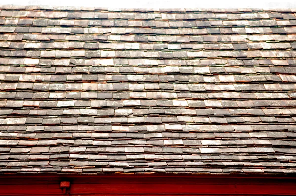 Closedup Tapınak'deki eski seramik çatı — Stok fotoğraf