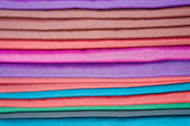 Closed up of silk cloth layer texture