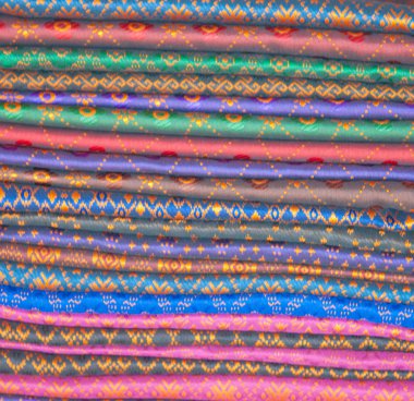 Closed up of silk cloth layer texture