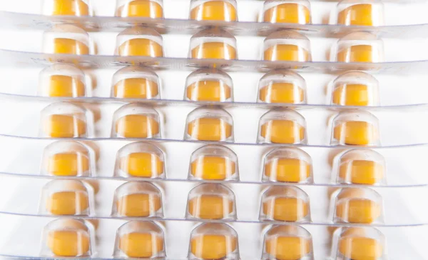 Envasado capa de blíster de medicamento en blanco — Foto de Stock
