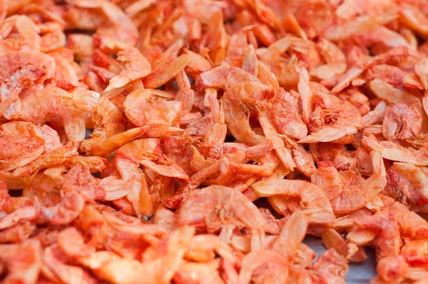 Dried shrimp texture background — Stock Photo, Image