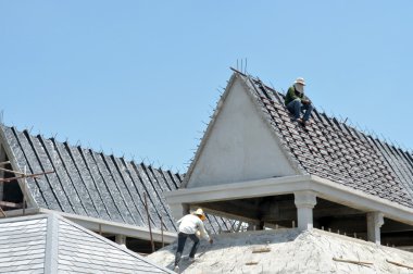 emek inşaat çatı wiating ekipman arkadaşımdan oturmak