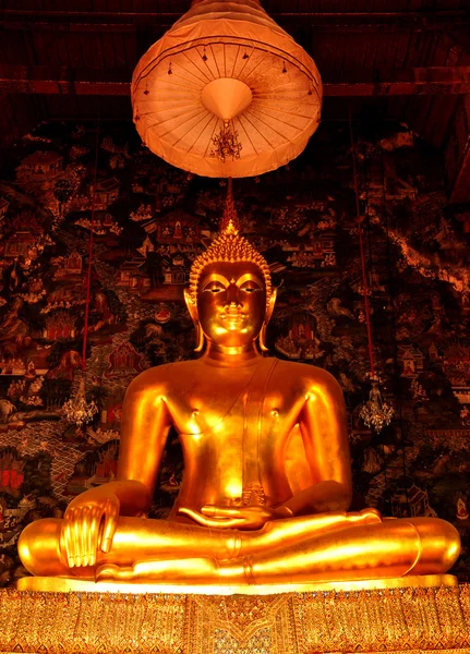 Bouddha en wat sutat, Bangkok, Thaïlande — Photo