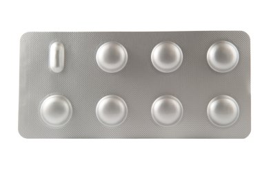 Alüminyum Vakumlu Ambalaj içinde yedi tabletleri
