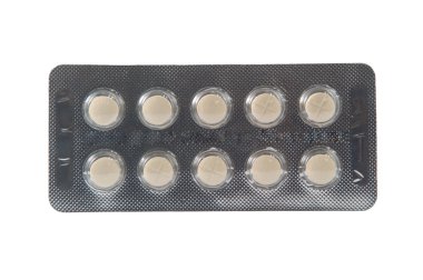 şeffaf blister kutu içinde tablet