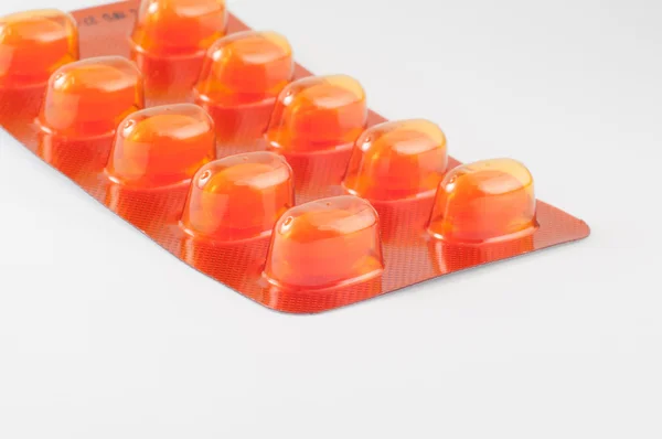 Solf capsule in blister pack — Stock Photo, Image