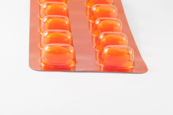 Solf capsule in blister pack — Stock Photo, Image