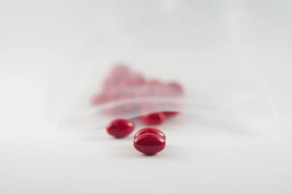 Plastik torba Hospital dağıtımı içinde ilaç tablet — Stok fotoğraf