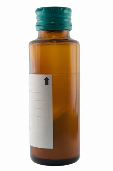 Dry powder syrup bottle show level of mixed — Stock Photo, Image