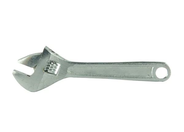 Ρυθμιζόμενο κλειδί απομονωμένο σε λευκό φόντο — Φωτογραφία Αρχείου