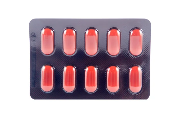 White Medicine Tablet In Transparent Blister Pack Healthy Drug Stock Photo 28768897