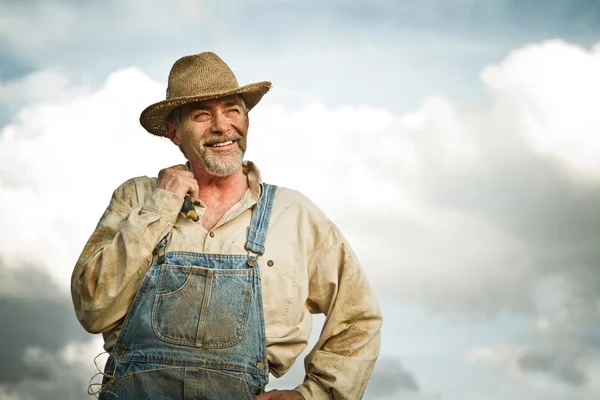 Agricultor sonriendo — Foto de Stock