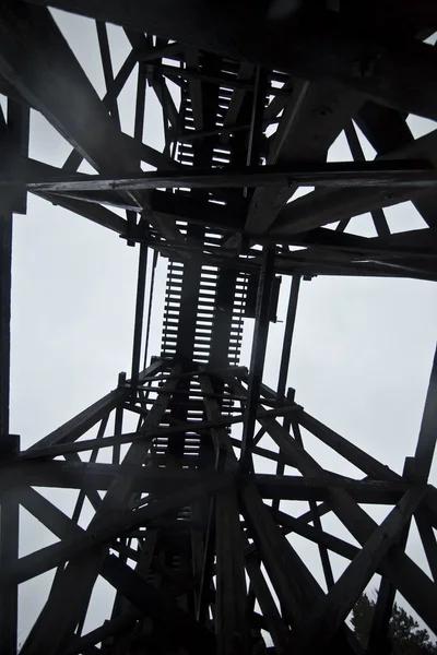 Abstract train track - cloudy sky — Stock Photo, Image