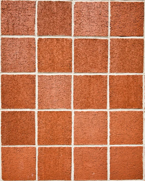 Vierkante bakstenen muur — Stockfoto