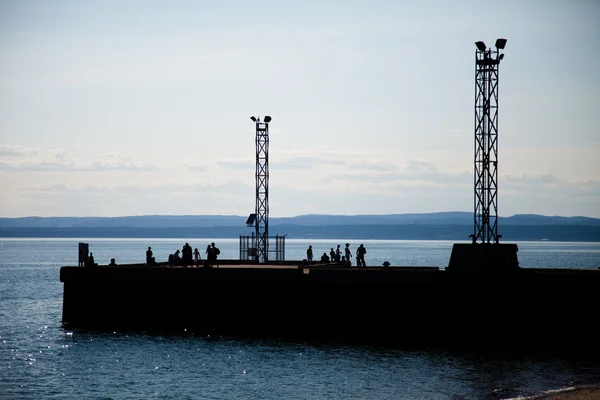 View of pier and the port — Stock Photo, Image