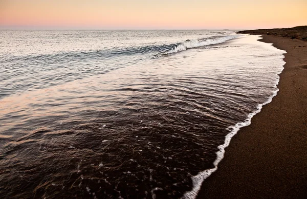 O mar com o pôr do sol — Fotografia de Stock