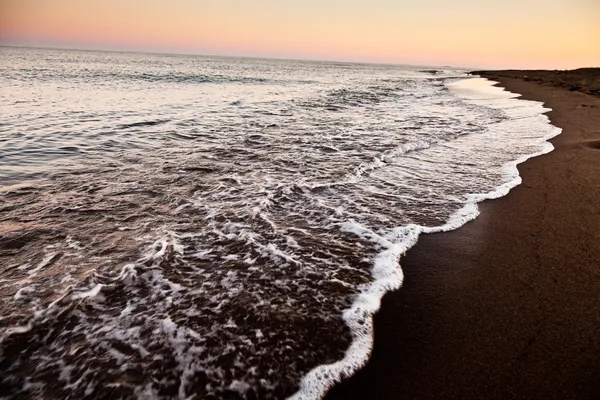 O mar com o pôr do sol — Fotografia de Stock